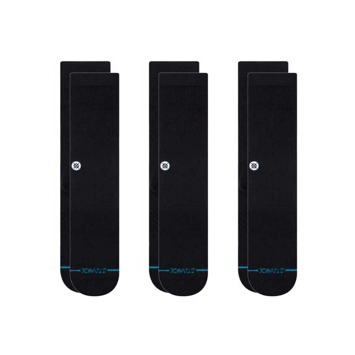 スタンススケートボードソックスメンズICON3PACKM556D18ICPBLK20FWSTANCE