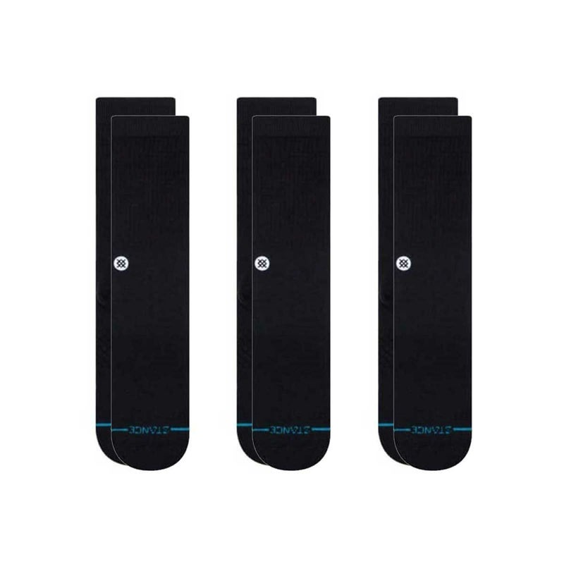 スタンススケートボードソックスメンズICON3PACKM556D18ICPBLK20FWSTANCE