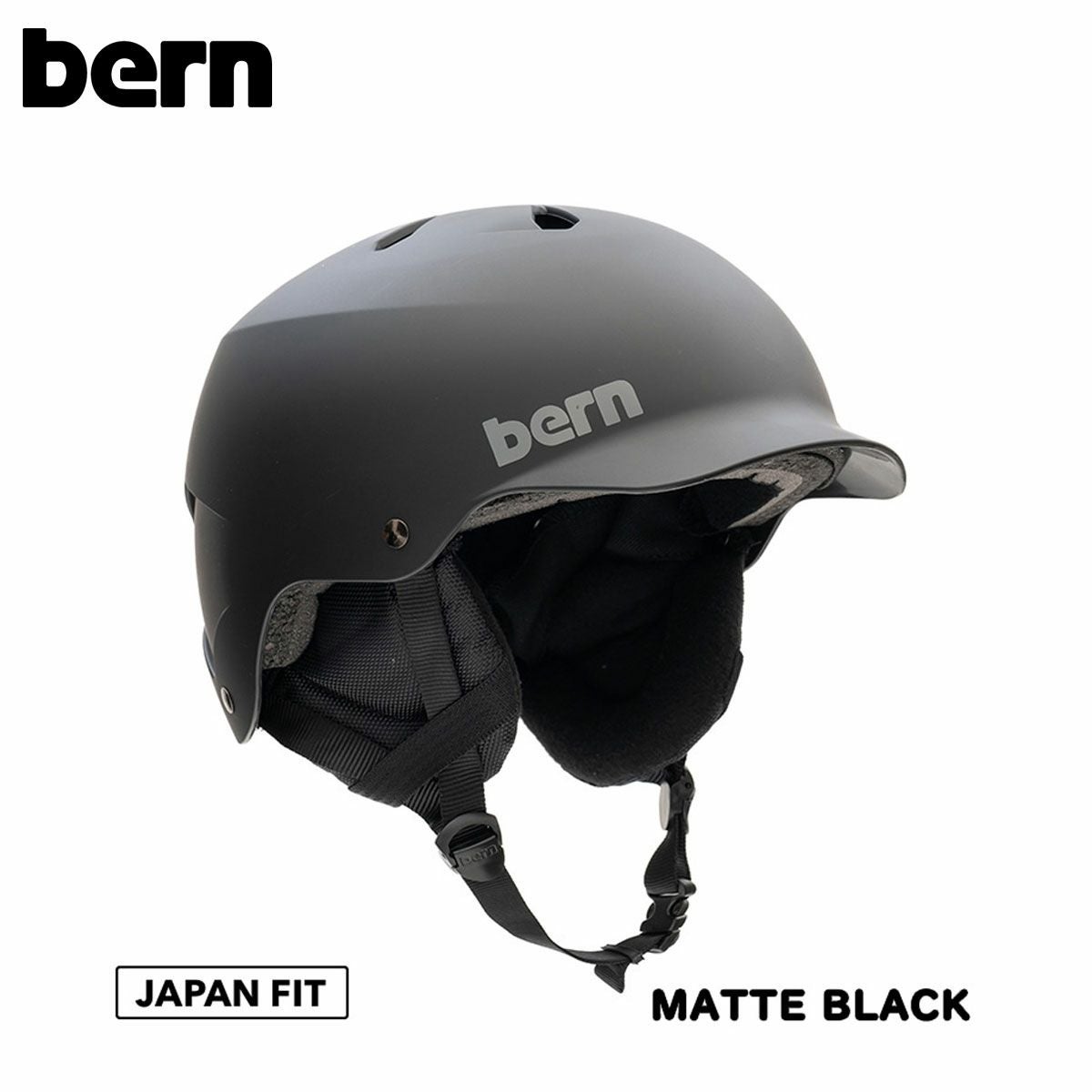 バーン bern 25-26 TEAM WATTS MATTE BLACK スノーボード ヘルメット