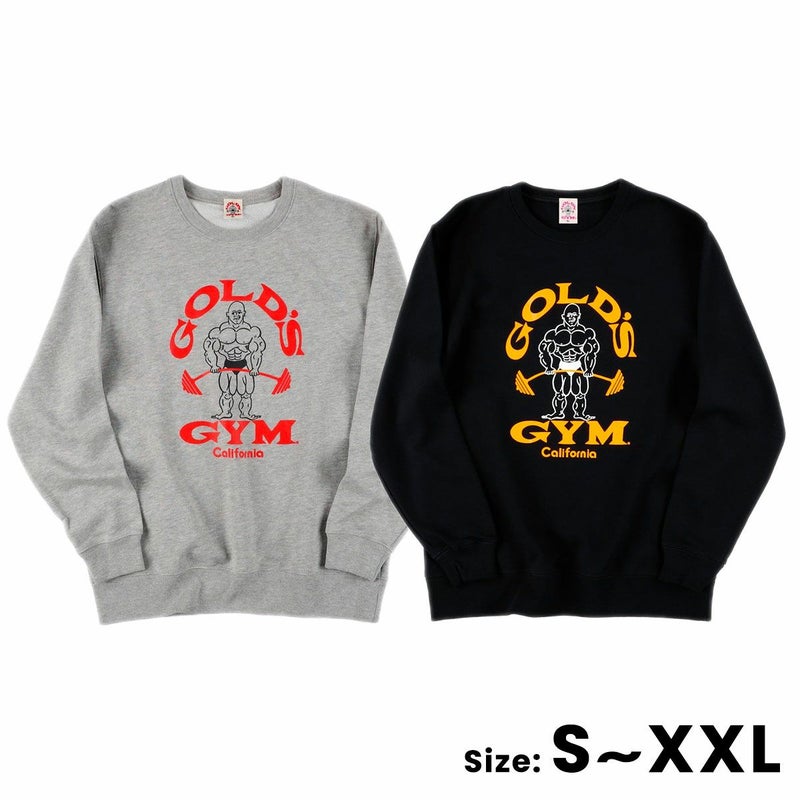 ゴールドジムGOLD'SGYMジムフィットネストレーニングウェアスウェットパーカートレーナー80‘SシリーズスウェットG6180メンズ男性23HO秋冬