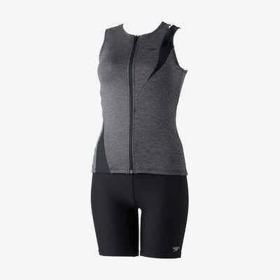 スピードSPEEDOスイムフィットネス競泳水着ディアゴナジッププロセパレーツSFW32410-KXレディース女性24SP春夏