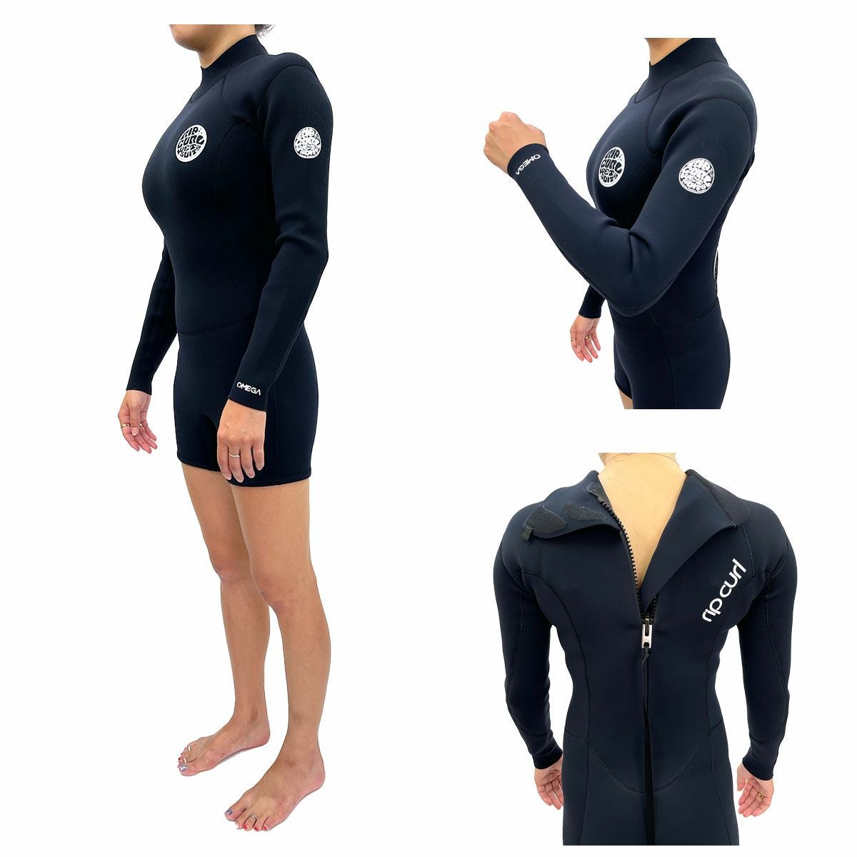 Rip Curl ドライスーツ ブラック リップカール ウェットスーツ メンズ 4mm / 3mm チェストジップ