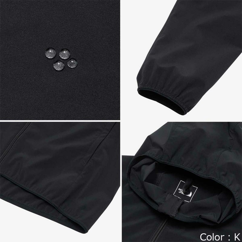 ノースフェイスTHENORTHFACEアウトドアカジュアルウェアアウタージャケットマウンテンソフトシェルフーディNP22401-Kメンズ男性24SP春夏