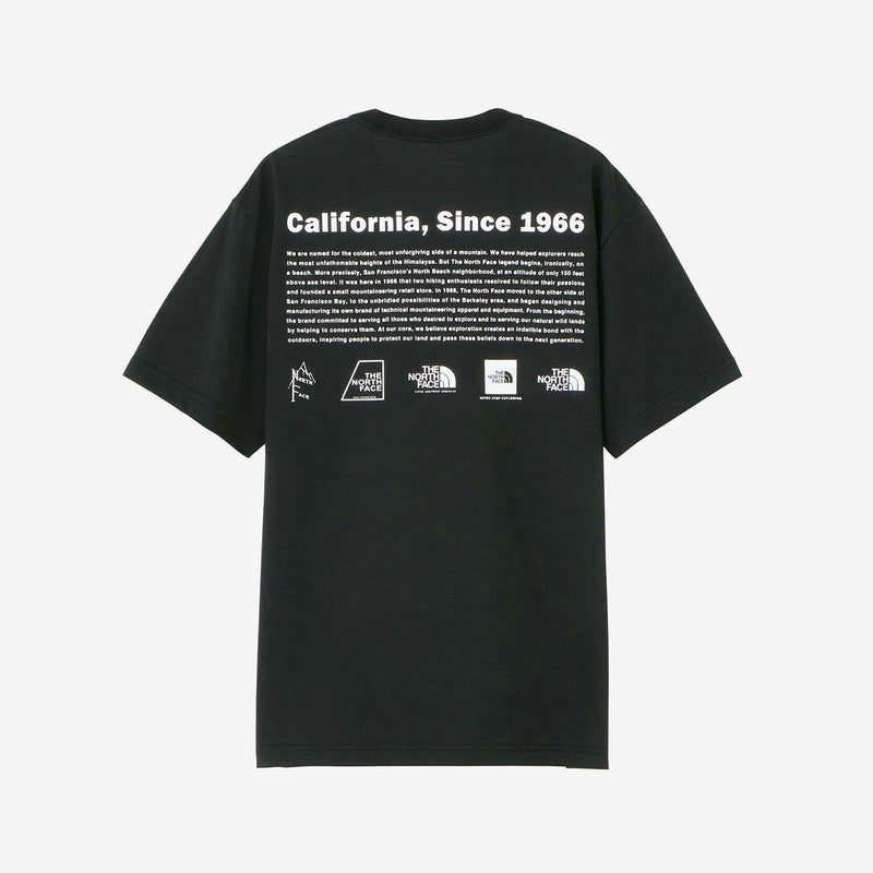 ノースフェイスTHENORTHFACEアウトドアカジュアルTシャツS/SHISTORICALLOGOTEEショートスリーブヒストリカルロゴティーNT32407-Kメンズ男性26SS春夏