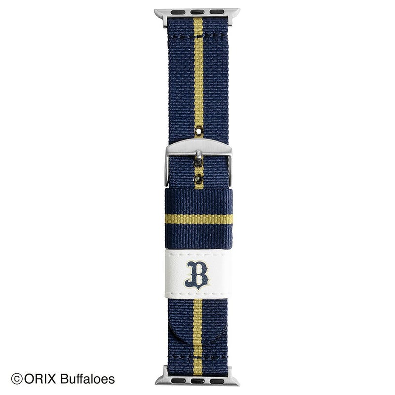 バンビBANBIベースボール野球ソフトボールアップルウォッチ用バンドパ・リーグ6球団デザインオリックスバファローズビジターデザイン対応ケースサイズ38/40/41mmRWL003BVUメンズレディースユニセックス24FA秋冬