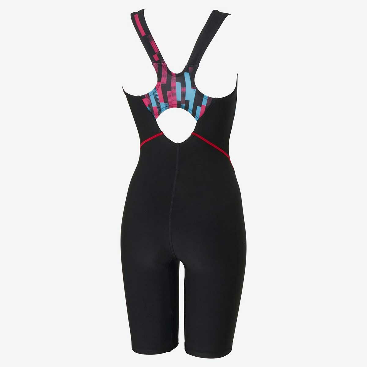 スピードSPEEDOスイムフィットネス競泳水着ストライプスディライトルースンニースキンStripesDelightLoosenKneeskinSFW12450-PNレディース女性24FA秋冬