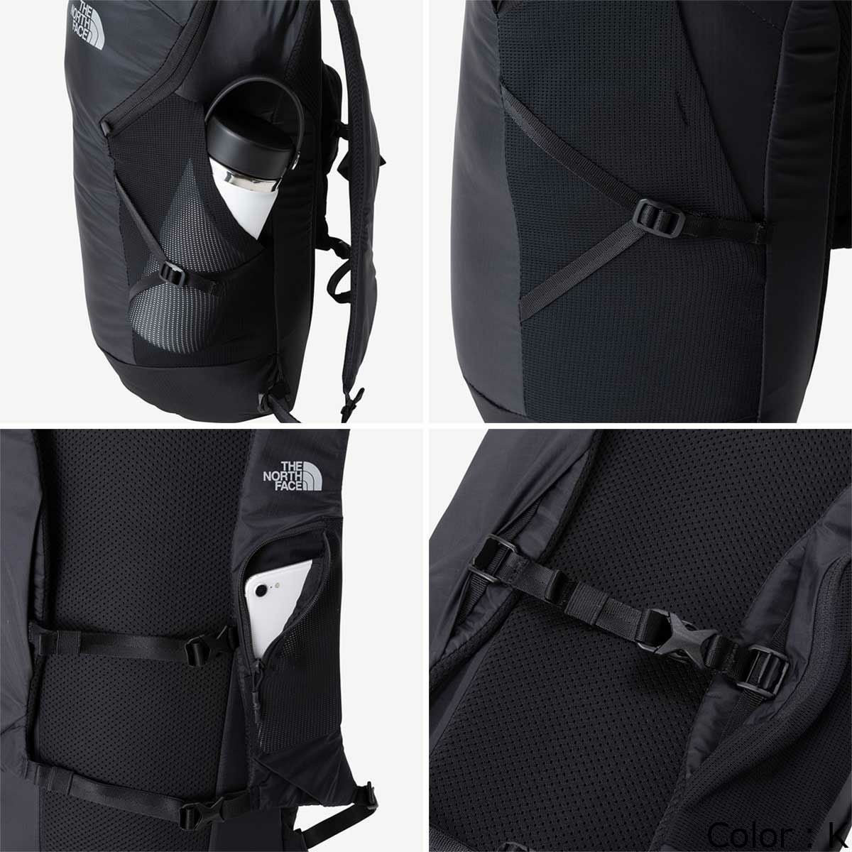 ザ・ノース・フェイスランニング鞄バッグリュックサックバックパックデイパックワンマイル16ONEMILE16NM62461-Kメンズレディースユニセックス24FA秋冬
