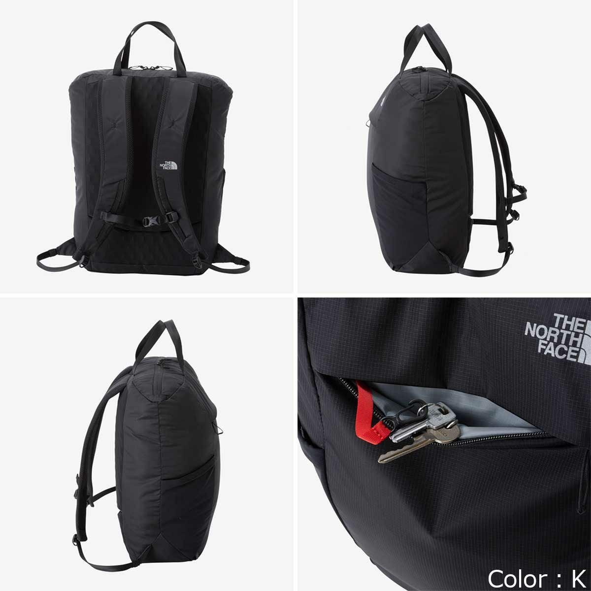 ザ・ノース・フェイスTHENORTHFACEアウトドアカジュアル鞄バッグリュックサックバックパックデイパックヘイジートートパックHAZYTOTEPACKNM82456-Kメンズレディースユニセックス24FA秋冬