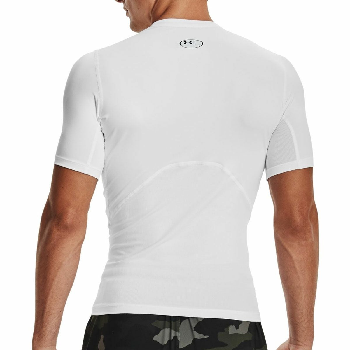 アンダーアーマーUNDERARMOURジムフィットネスヨガウェアインナーシャツアンダーシャツUAヒートギアアーマーコンプレッションショートスリーブシャツ1361518-100メンズ男性24FA秋冬