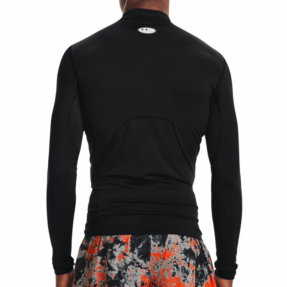 アンダーアーマーUNDERARMOURジムフィットネスヨガウェアインナーシャツアンダーシャツUAコールドギアアーマーコンプレッションロングスリーブモックネックシャツ1366072-001メンズ男性24FA秋冬