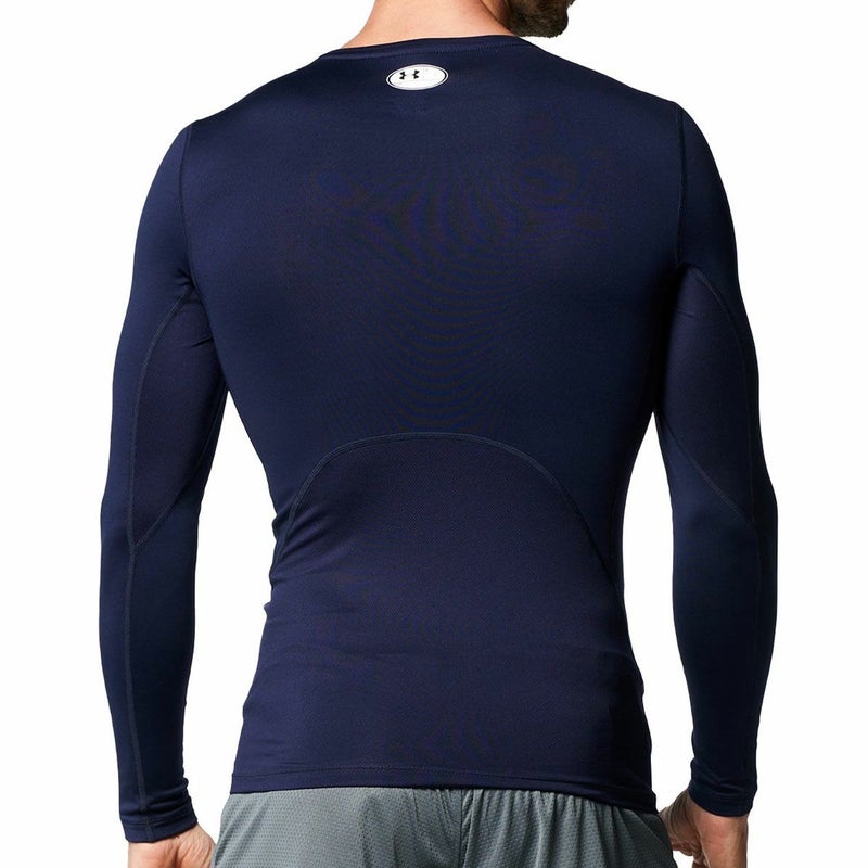 アンダーアーマーUNDERARMOURジムフィットネスヨガウェアインナーシャツアンダーシャツUAコールドギアアーマークルーネックシャツ1375528-410メンズ男性24FA秋冬