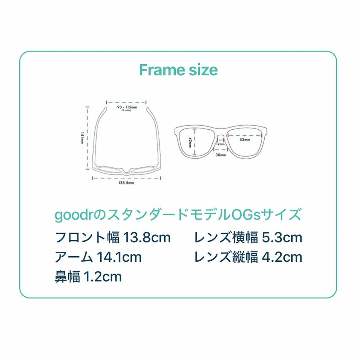 グダーgoodrスポーツサングラスOGAUnicorn'sCalamityG00352-OG-BK1-NRメンズレディースユニセックス25SP春夏