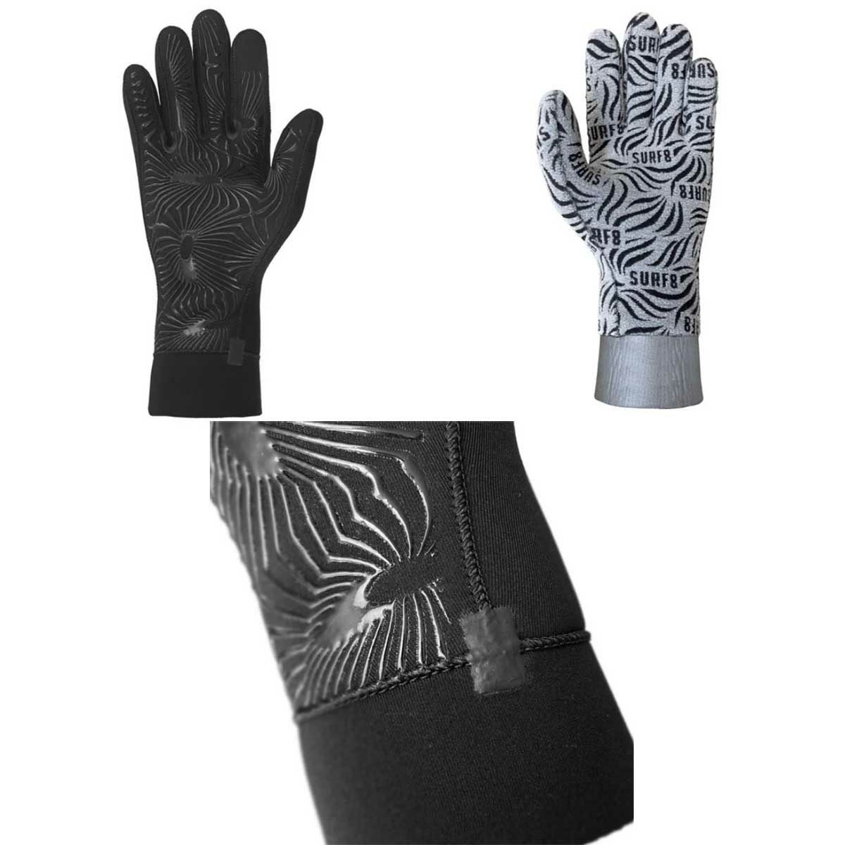 サーフエイトSURF8サーフィンサーフグローブ手袋2mmスムースジャージグローブ起毛84F2GF3メンズレディースユニセックス24HO秋冬