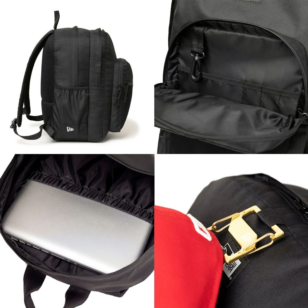 ニューエラNEWERAアウトドアカジュアル鞄バッグリュックサックバックパックデイパックキャンパスパック35Lブラック13517773メンズレディースユニセックス25SP春夏