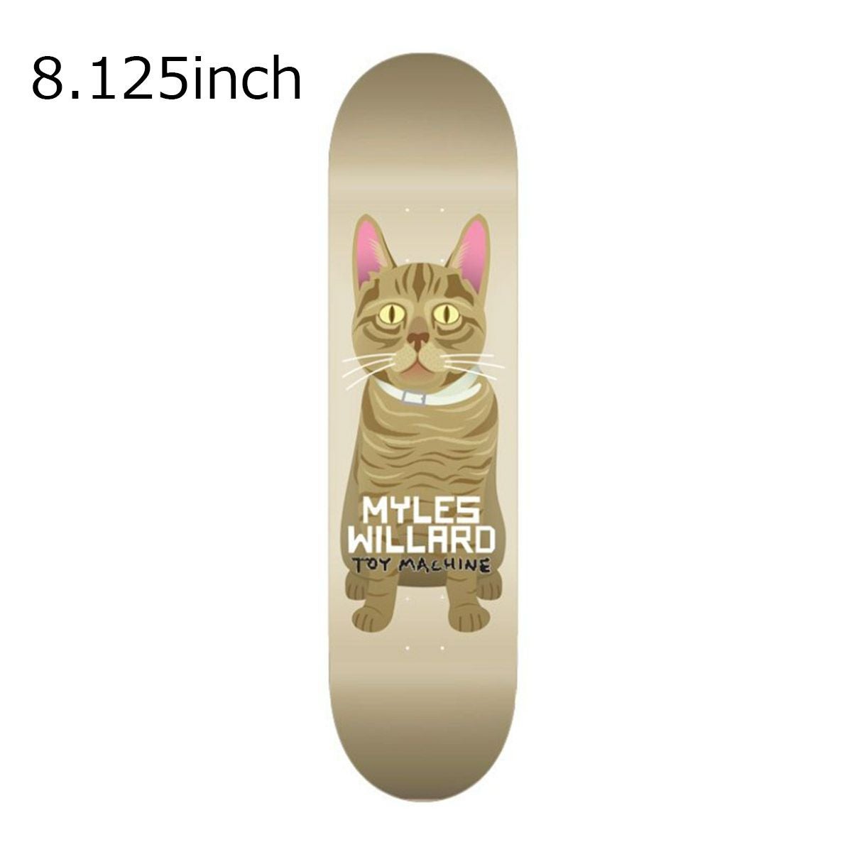 トイマシーンTOYMACHINEスケボースケートボードデッキ板WILLARDCAT8.125BRDTMMW15