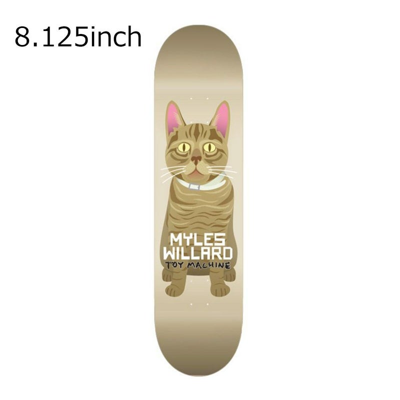 トイマシーンTOYMACHINEスケボースケートボードデッキ板WILLARDCAT8.125BRDTMMW15
