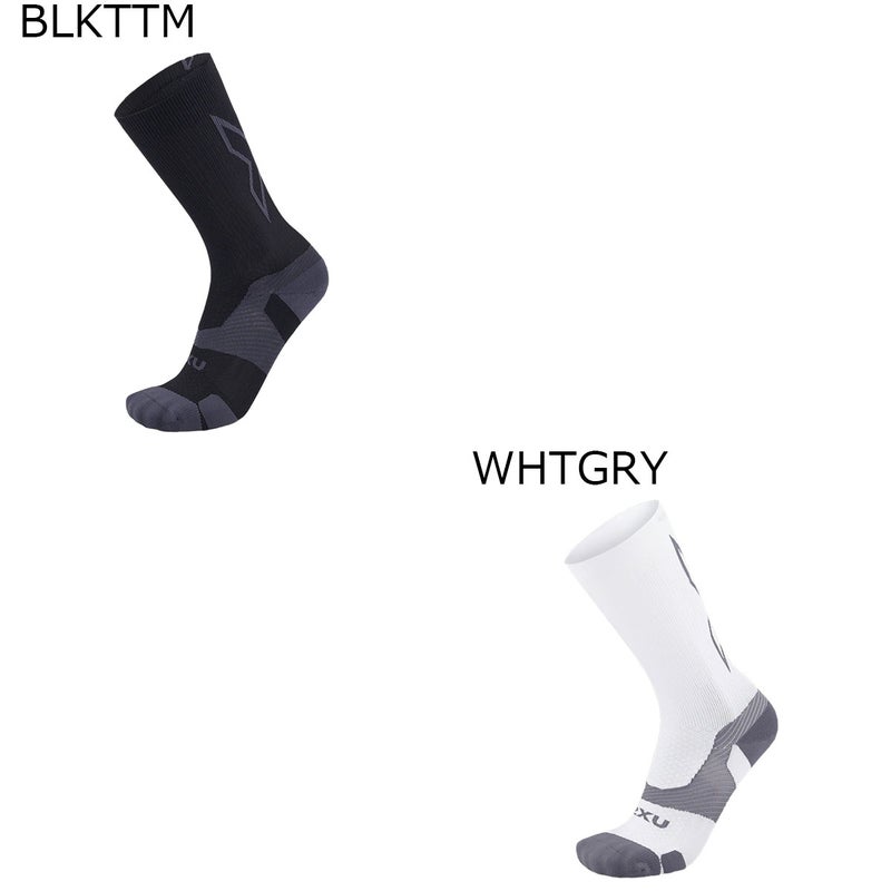 2XUツータイムズユーランニングソックス靴下VectrLightCushionCrewSocksヴェクターライトクッションクルーソックスUA7005Eメンズレディースユニセックス25SP春夏