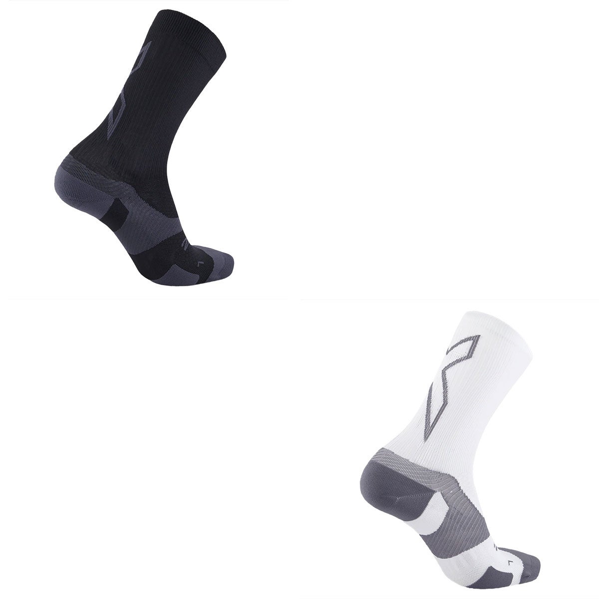 2XUツータイムズユーランニングソックス靴下VectrLightCushionCrewSocksヴェクターライトクッションクルーソックスUA7005Eメンズレディースユニセックス25SP春夏