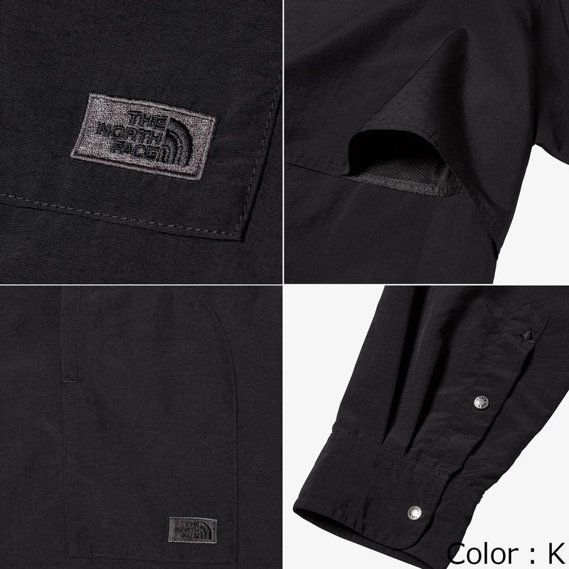 ザ・ノース・フェイスTHENORTHFACEアウトドアカジュアルウェア長袖シャツロングスリーブエンライドシャツL/SENRIDESHIRTNR62461-Kメンズレディースユニセックス25SS春夏