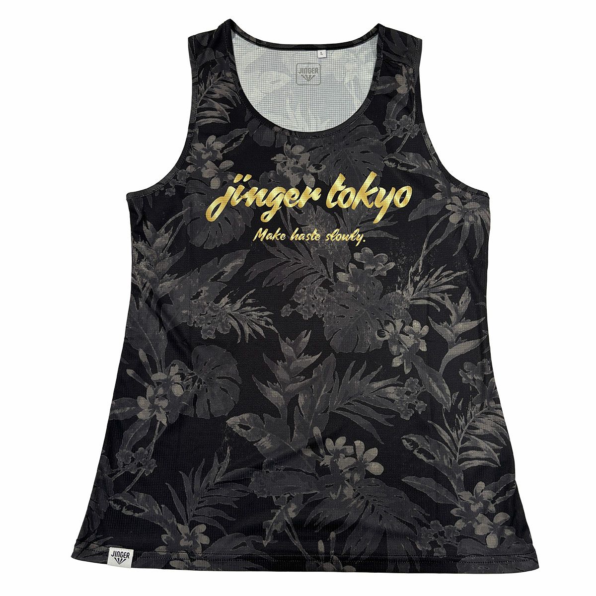 ジンガーJINGERランニングウェアノースリーブタンクトップランニングタンクトップJF-4027-BLKレディース女性24FA秋冬