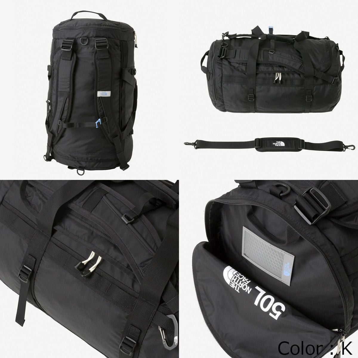 ザ・ノース・フェイスTHENORTHFACEアウトドアカジュアル鞄バッグボストンバッグスポーツバッグキッズナイロンダッフル50KNYLONDUFFEL50NMJ72352-FPジュニアキッズ子ども男の子女の子25SS春夏