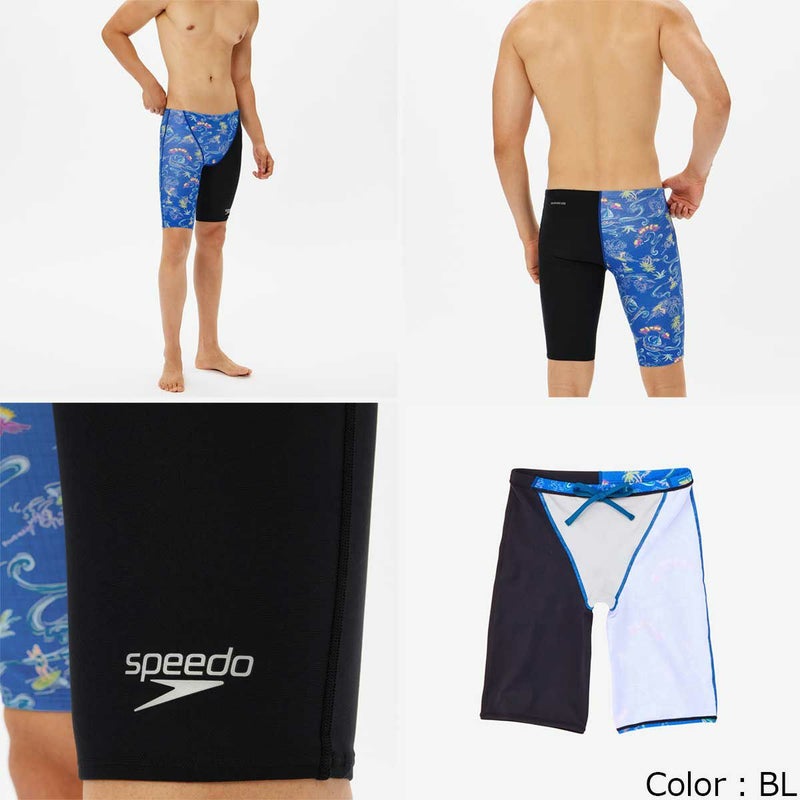 スピードSPEEDOスイムトレーニング競泳水着サンオンザシーターンズジャマーSunOnTheSeaTurnSJammerST62505-BLメンズ男性25S1春夏