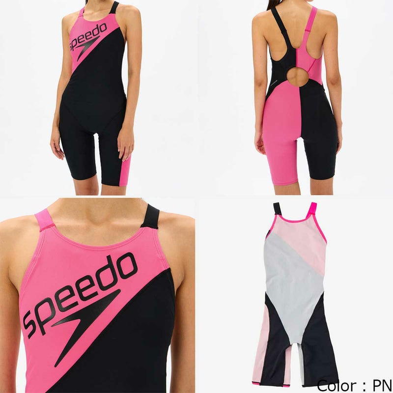スピードSPEEDOスイムトレーニング競泳水着パネルターンズニースキンPanelTurnSKneeskinSTW12503-PNレディース女性25S1春夏