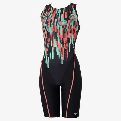 スピードSPEEDOスイムフィットネス水着ストライプスディライトルースンニースキンStripesDelightLoosenKneeskinSFW12450-MNレディース女性25S1春夏