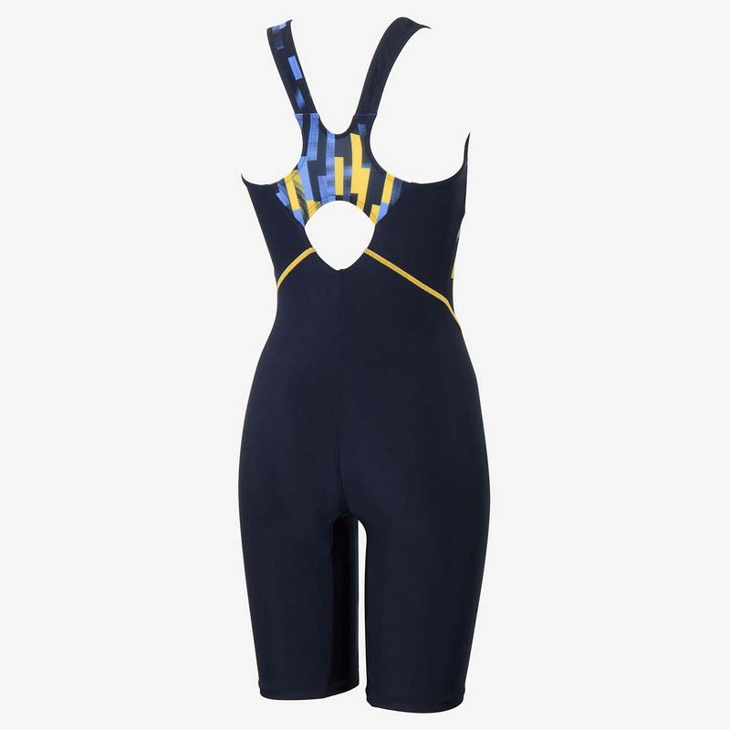 スピードSPEEDOスイムフィットネス水着ストライプスディライトルースンニースキンStripesDelightLoosenKneeskinSFW12450-YEレディース女性25S1春夏