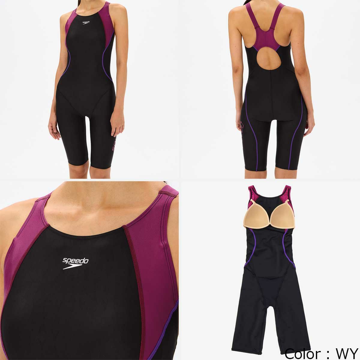 スピードSPEEDOスイムフィットネス水着フレックスシグマニューコンフォートラップニースキンFLEXΣνComfortLapKneeskinSFW12501-GNレディース女性25S1春夏