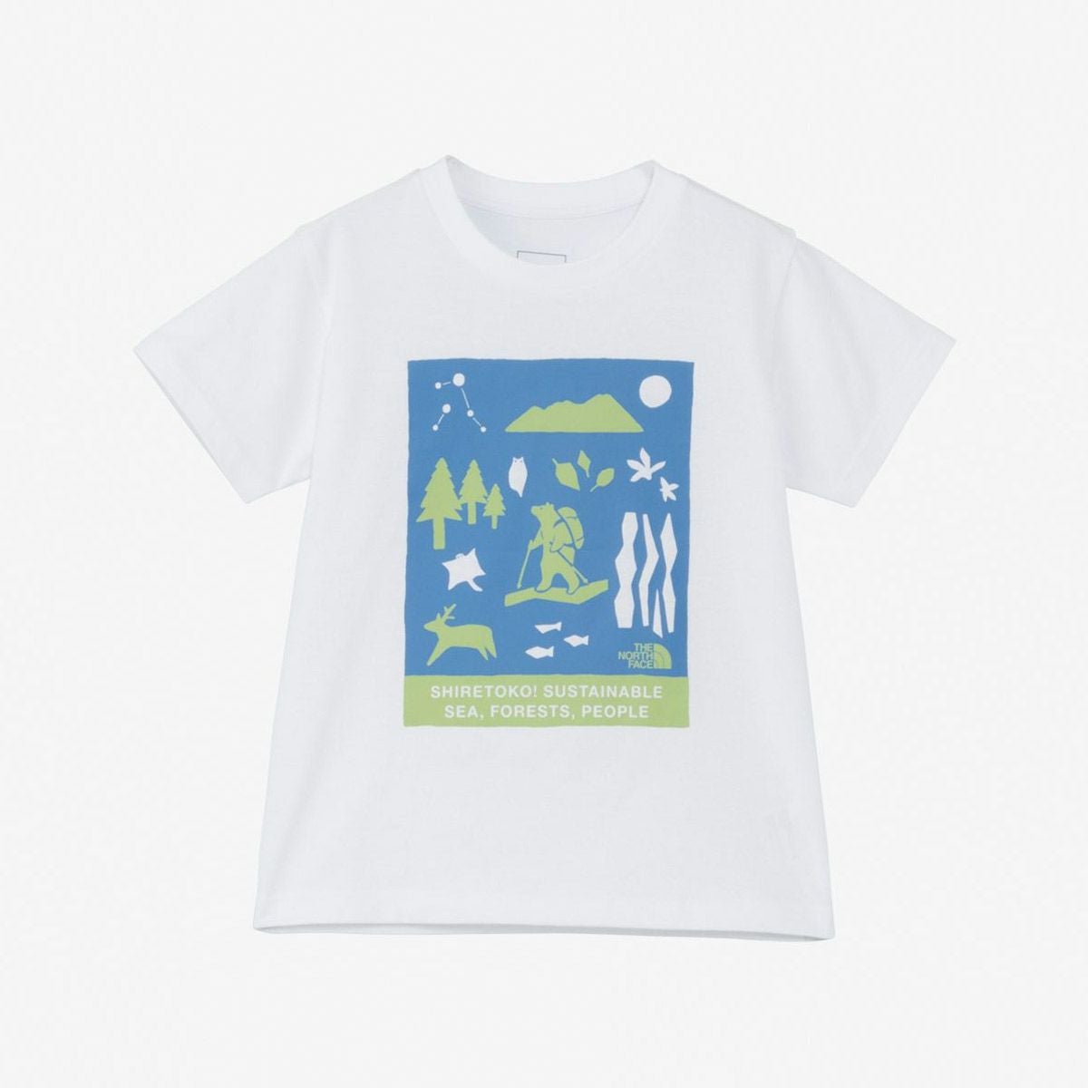 ザ・ノース・フェイスTHENORTHFACEアウトドアカジュアルウェア半袖TシャツトドラーショートスリーブシレトコティーTS/SSHIRETOKOTEENTT32534ST-Wジュニアキッズ子ども男の子女の子25SS春夏