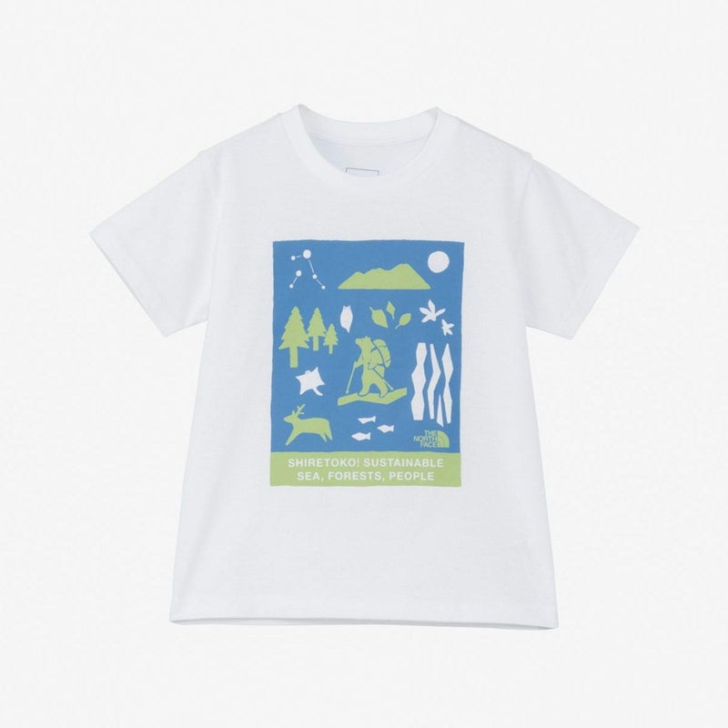 ザ・ノース・フェイスTHENORTHFACEアウトドアカジュアルウェア半袖TシャツトドラーショートスリーブシレトコティーTS/SSHIRETOKOTEENTT32534ST-Wジュニアキッズ子ども男の子女の子25SS春夏