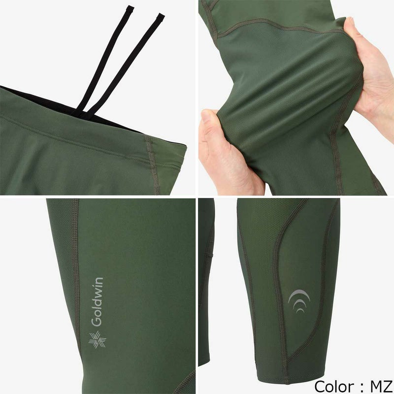 ゴールドウインGOLDWINランニングウェアボトムスインナースパッツレギンスインパクトエアーロングタイツC3fitIMPTARLGTIGHTSGC15151-BKメンズ男性25SP春夏