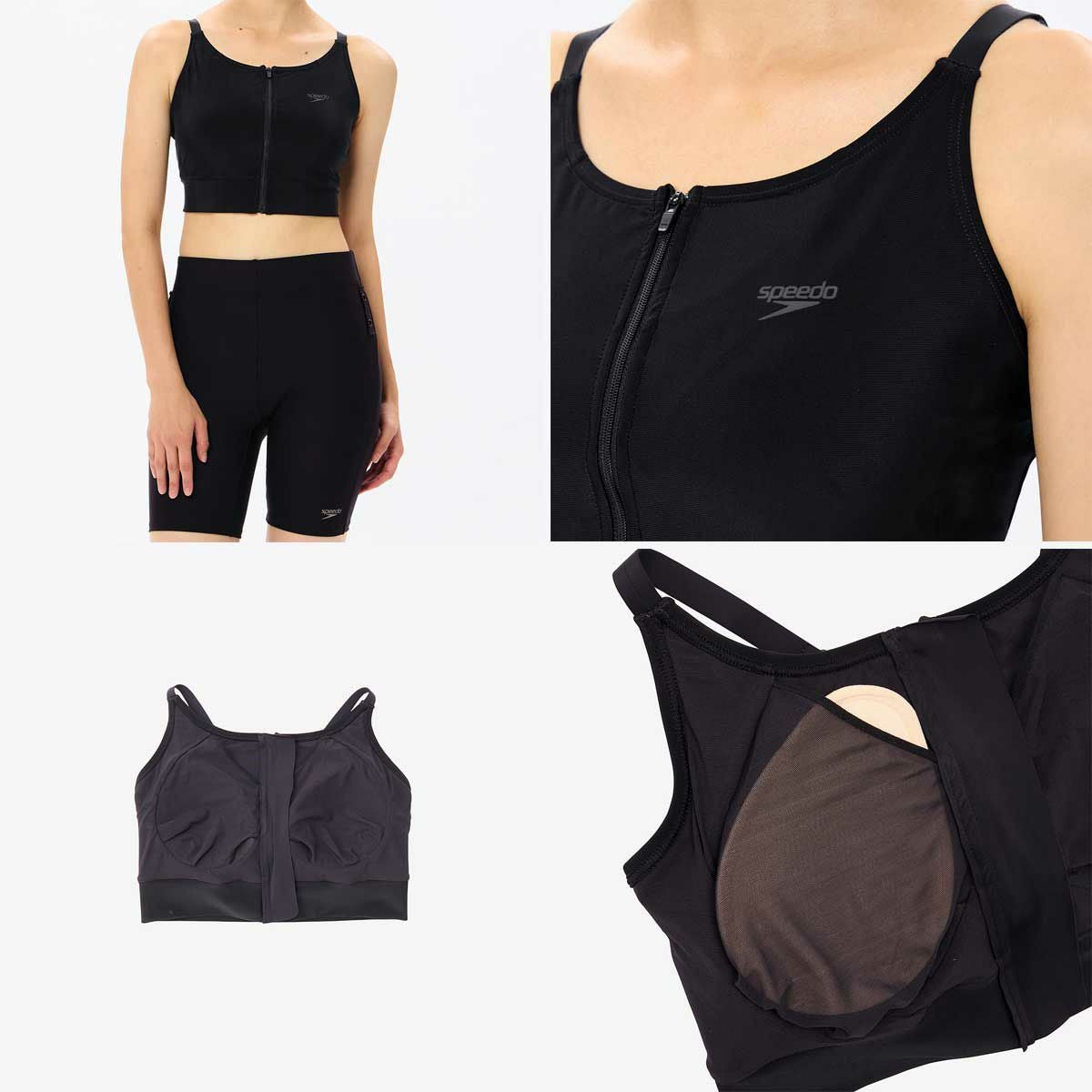 スピードSPEEDOスイムフィットネス水着バストサポートブラBSBSFW72510-Kレディース女性25S1春夏