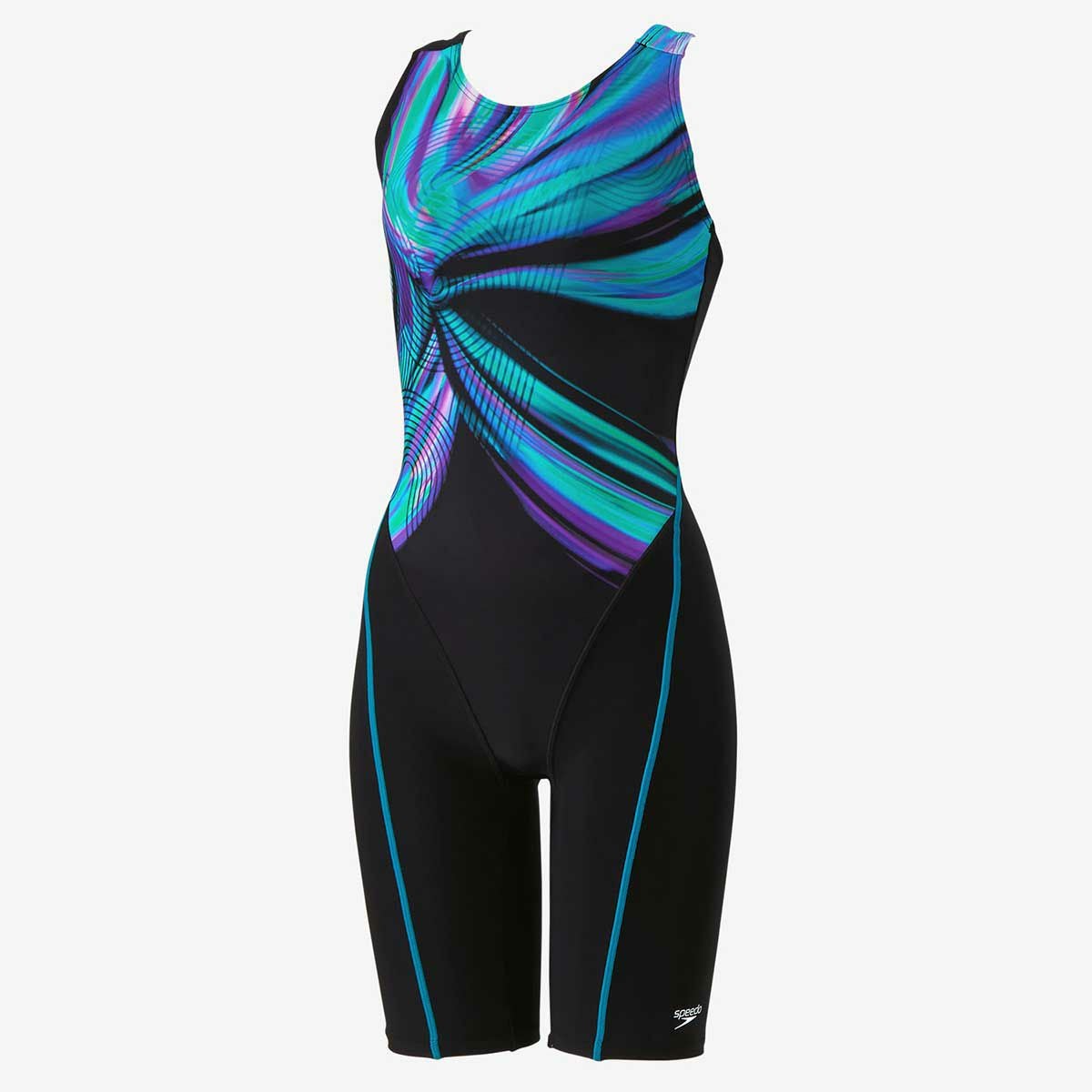 スピードSPEEDOスイムフィットネス水着オブシディアンルースンニースキンObsidianLoosenKneeskinSFW12502-BLレディース女性25S1春夏