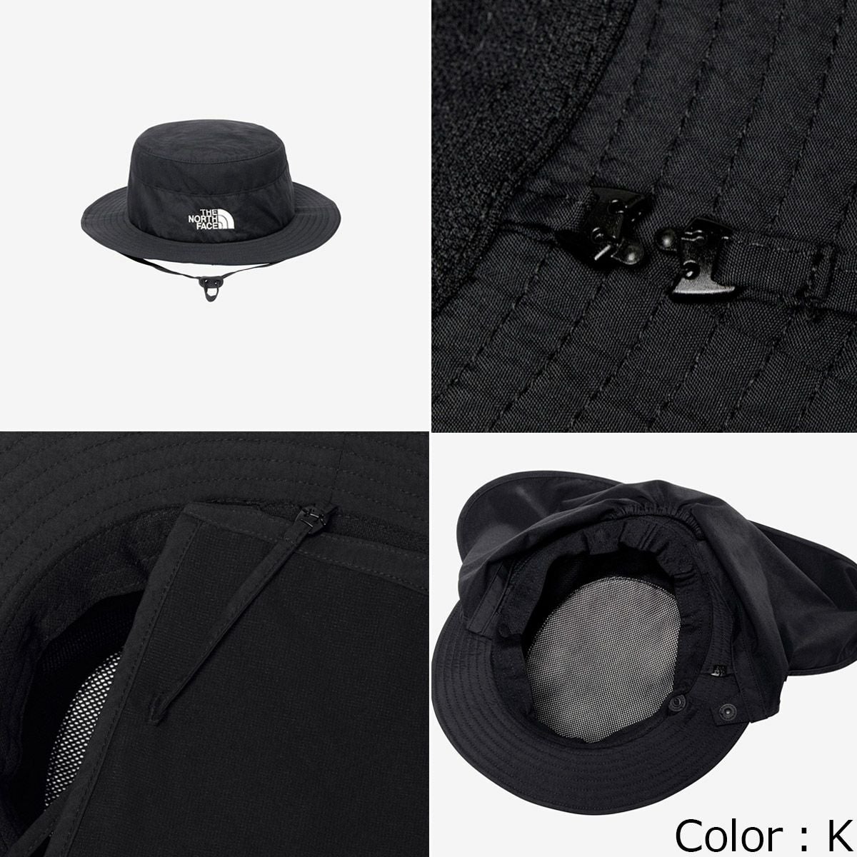 ザ・ノース・フェイスTHENORTHFACEアウトドアカジュアル帽子ハットサンシールドハットSUNSHIELDHATNN02504-Kメンズレディースユニセックス25SS春夏