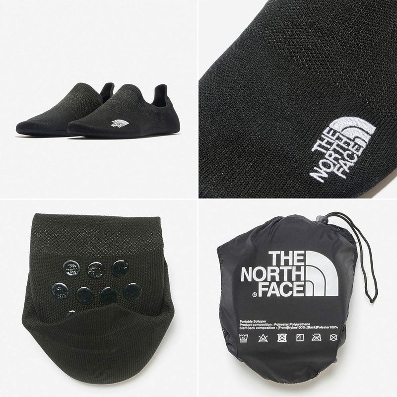 ザ・ノース・フェイスTHENORTHFACEアウトドアカジュアルソックス靴下ポータブルソリッパーPORTABLESOLIPPERNN82370-KKメンズレディースユニセックス25SS春夏