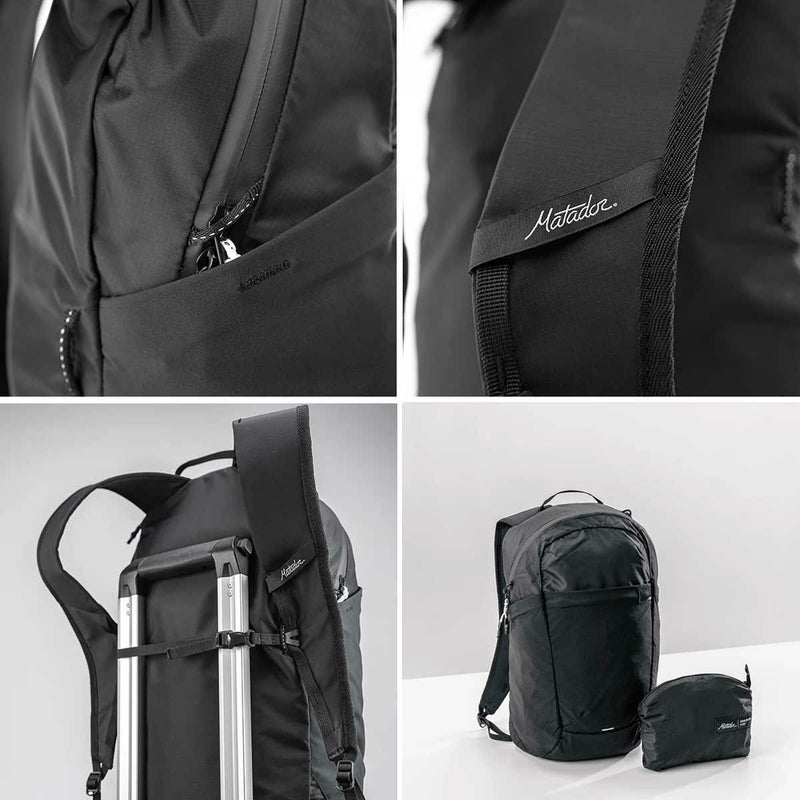 マタドールMatadorアウトドアカジュアル鞄バッグリュックサックバックパックデイパックリフラクションパッカブルバックパックブラック20370059001000メンズレディースユニセックス25SP春夏