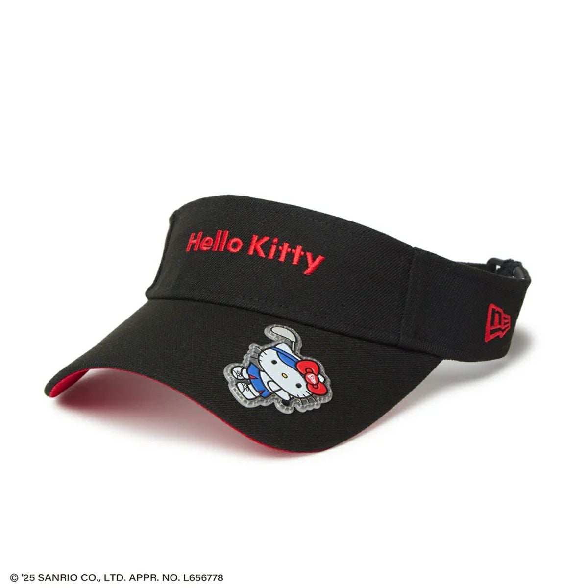 ニューエラNEWERAアウトドアカジュアルWomen'sサンバイザーロングバイザーHELLOKITTYホワイト14348593レディース女性25SP春夏