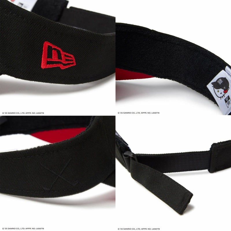 ニューエラNEWERAアウトドアカジュアルWomen'sサンバイザーロングバイザーHELLOKITTYホワイト14348593レディース女性25SP春夏