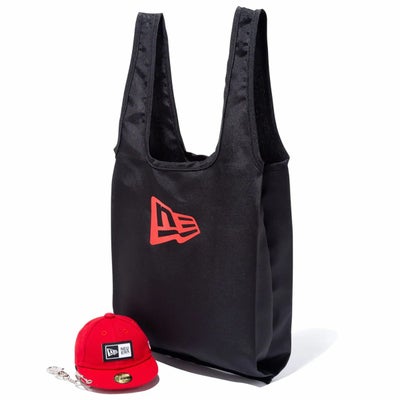 ニューエラNEWERAアウトドアカジュアル鞄バッグトートバッグキャップポーチエコバッグ8Lボックスロゴスカーレット14518214メンズレディースユニセックス25SP春夏