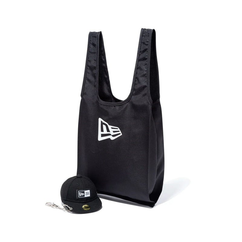 ニューエラNEWERAアウトドアカジュアル鞄バッグトートバッグキャップポーチエコバッグ8Lボックスロゴブラック14518217メンズレディースユニセックス25SP春夏