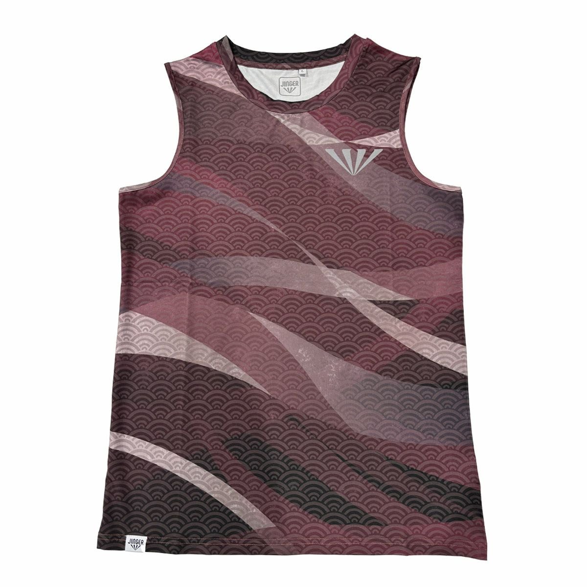 ジンガーJINGERランニングウェアノースリーブタンクトップノースリーブシャツJF-6019-PPLレディース女性25SP春夏