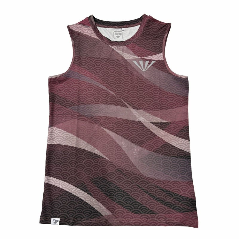 ジンガーJINGERランニングウェアノースリーブタンクトップノースリーブシャツJF-6019-PPLレディース女性25SP春夏