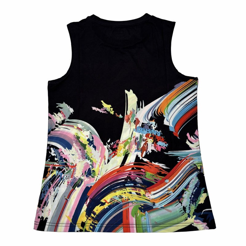 ジンガーJINGERランニングウェアノースリーブタンクトップノースリーブシャツJF-6020-BLKレディース女性25SP春夏