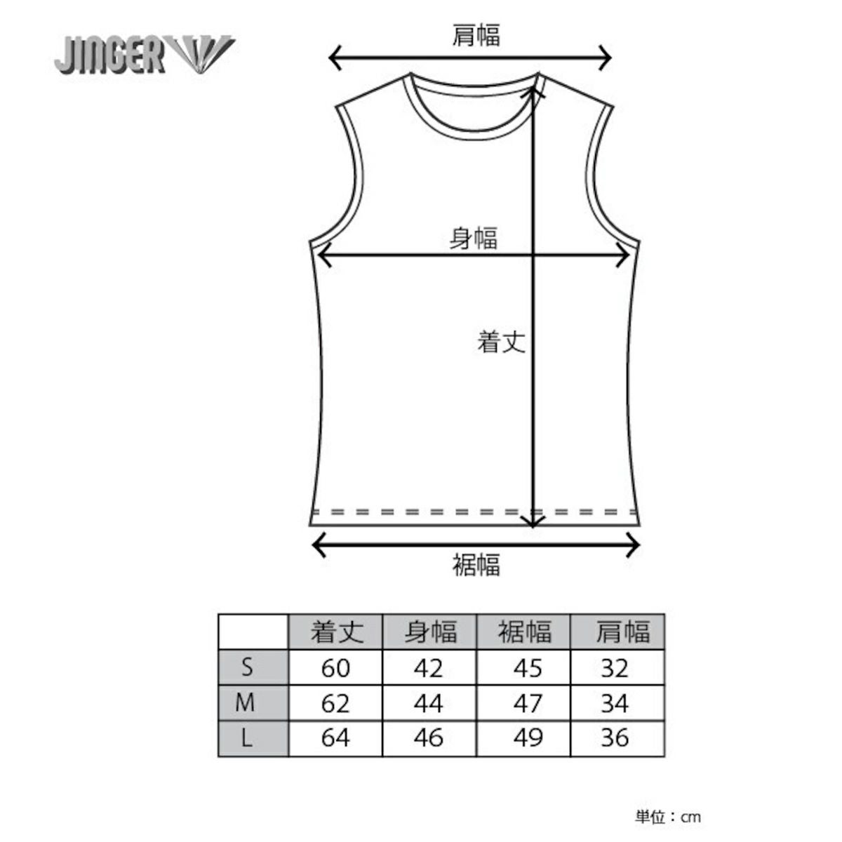 ジンガーJINGERランニングウェアノースリーブタンクトップノースリーブシャツJF-6020-BLKレディース女性25SP春夏