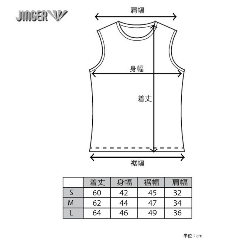 ジンガーJINGERランニングウェアノースリーブタンクトップノースリーブシャツJF-6020-BLKレディース女性25SP春夏