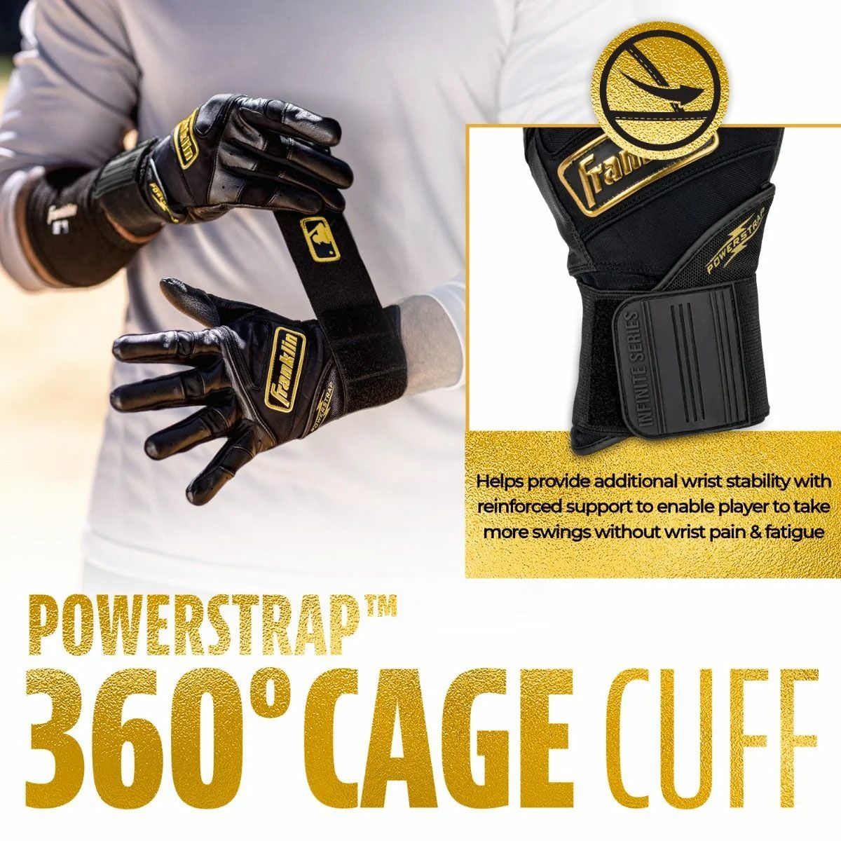 フランクリン Franklin Powerstrap Infinite Batting Gloves