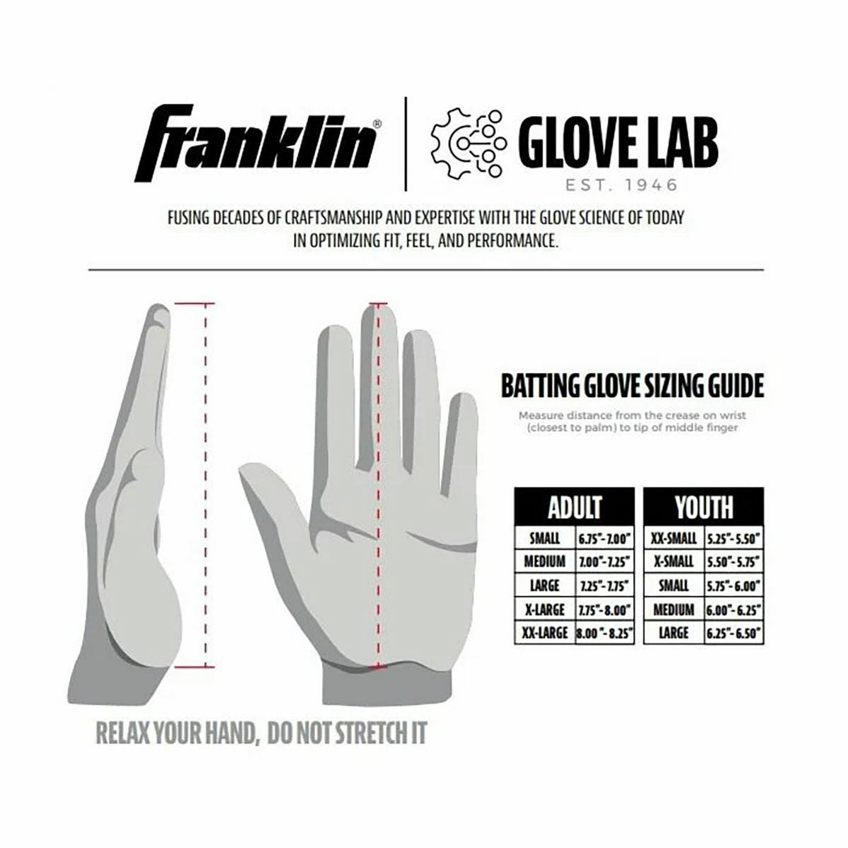 フランクリン Franklin Powerstrap Infinite Batting Gloves