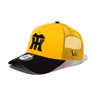 ニューエラNEWERAアウトドアカジュアル帽子キャップ9FORTYA-Frameトラッカー阪神タイガースAゴールドブラックバイザー14524980メンズレディースユニセックス25SP春夏